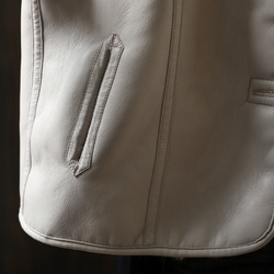 受作｜リバーシブル レザー&ファー ジャケット レディース 2WAYショート 防寒 大人カジュアル  冬 アウター 15枚目の画像