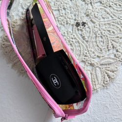 ペンケース　歯ブラシケース　L字ファスナー　クリアポーチ　クラシックガーデン　リバティ　ラミネート　♡定番柄の見事な饗宴 9枚目の画像