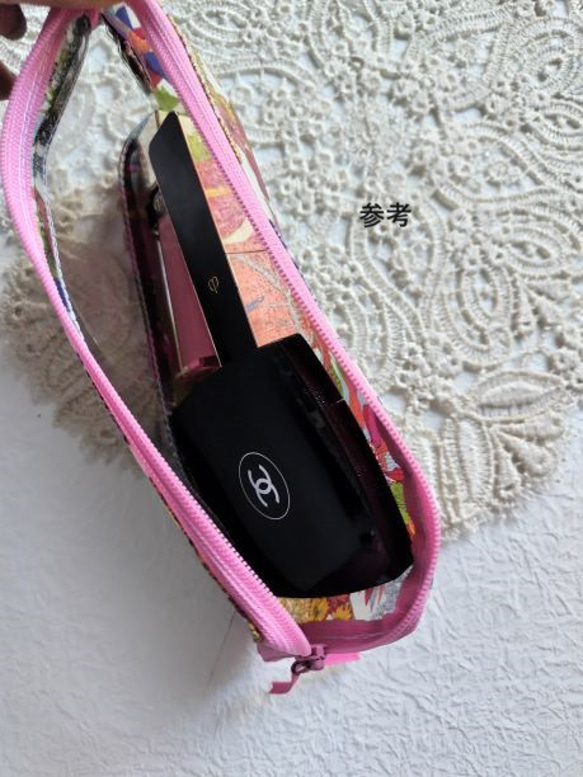 ペンケース　歯ブラシケース　L字ファスナー　クリアポーチ　クラシックガーデン　リバティ　ラミネート　♡定番柄の見事な饗宴 9枚目の画像