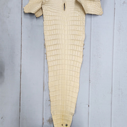 ワ二革　クロコ　植物タンニン鞣し　ナチュラル（タラ）　No.C009084 6枚目の画像