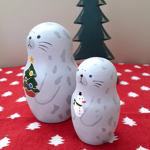 クリスマス アザラシマトリョーシカ スノーマン その他人形 common