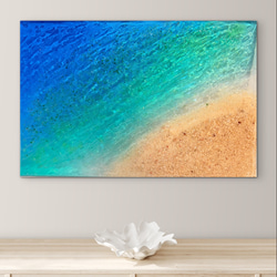 未来アート「イナリ湖の逆さオーロラ」（クレイ絵画） 絵画 山川善作