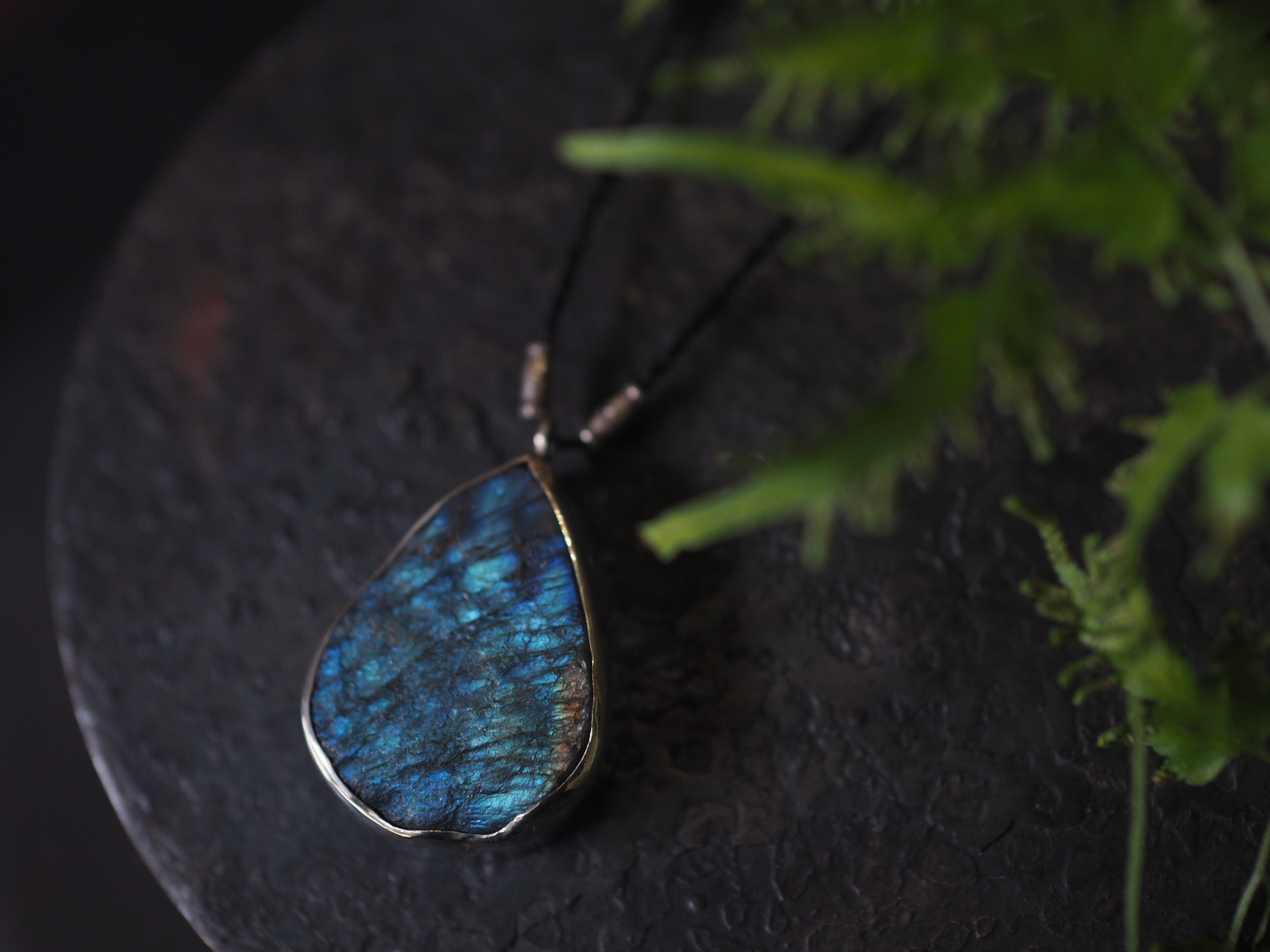 labradorite silver necklace (tokitsukaze)