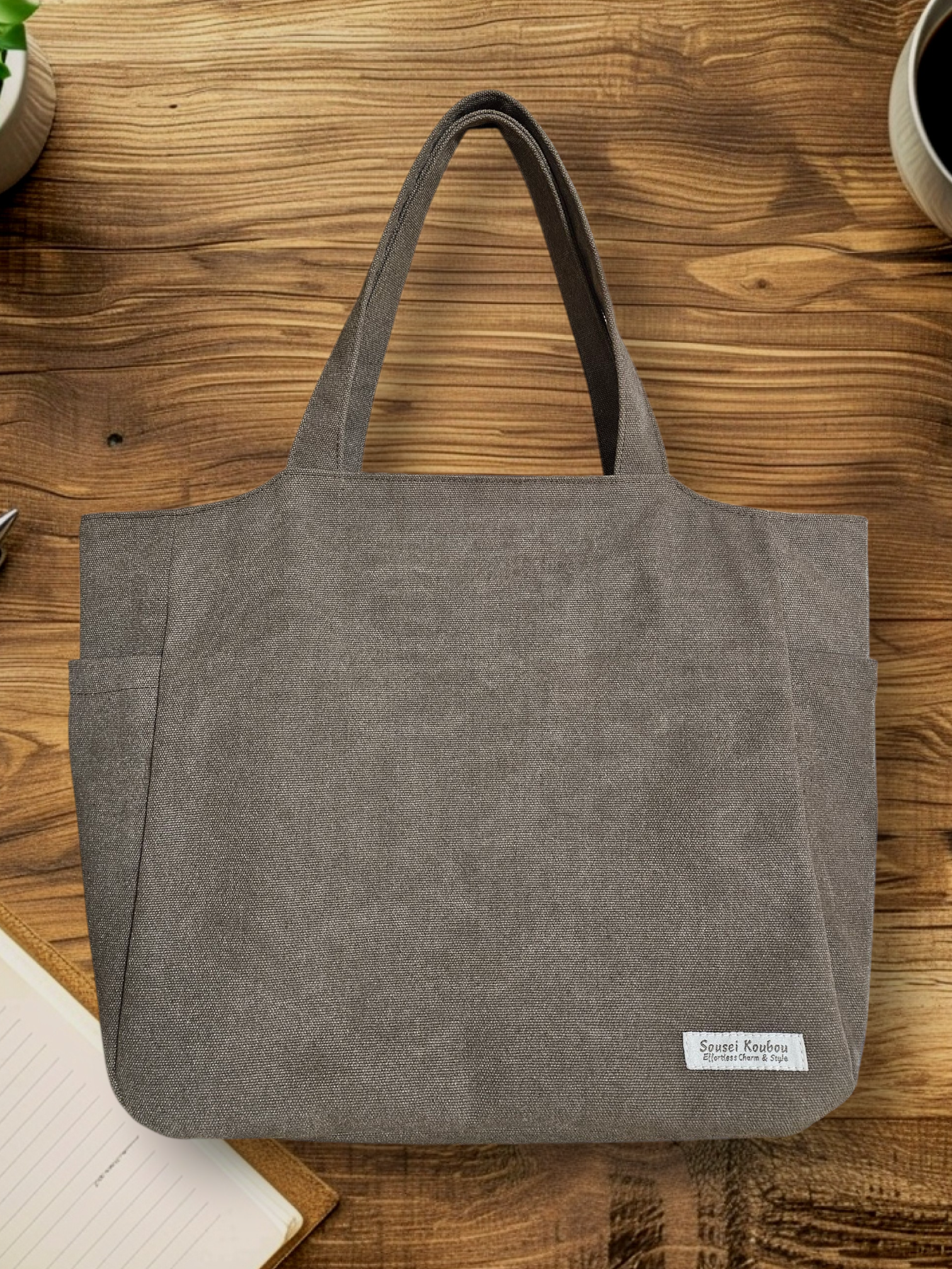 帆布トートバッグ｜ユニセックス シンプルデザイン メンズバッグにもおすすめ