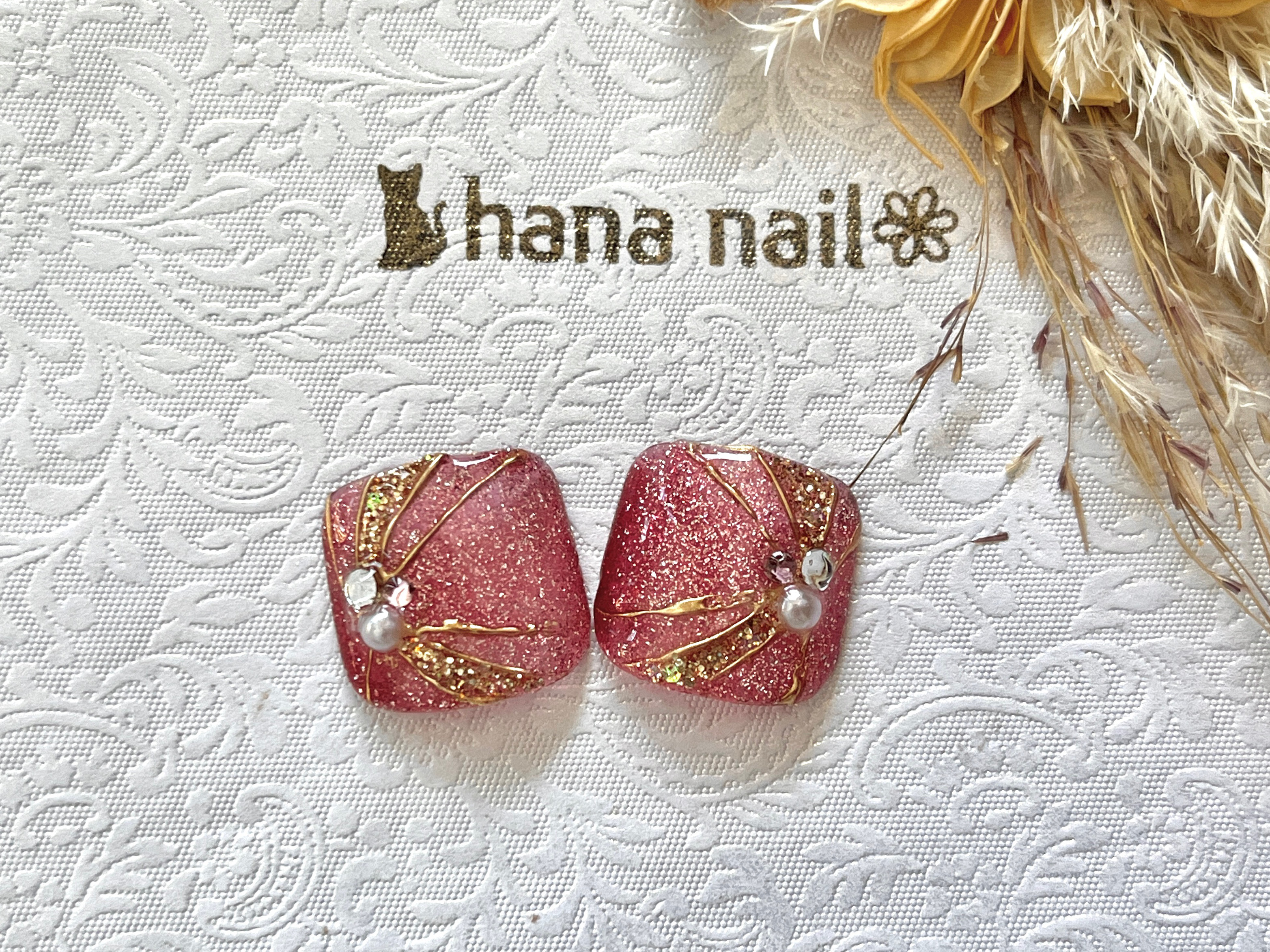 フットネイル マグネットフラッシュ ニュアンスネイルチップ 親指