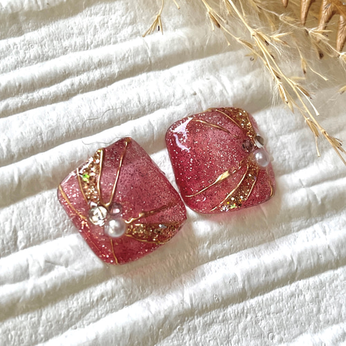 【フットネイル】マグネット ニュアンス ネイルチップ フットネイル】マグネット ニュアンス ネイルチップ フットネイル