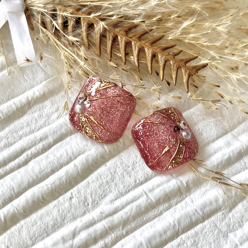 フットネイル マグネットフラッシュ ニュアンスネイルチップ 親指