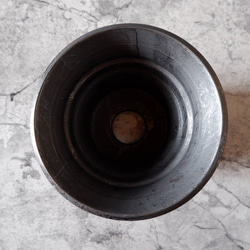6号鉄砂黒鉢316　塊根植物　多肉植物　アガベ　盆栽　植木鉢　作家鉢　鉢皿　沖縄 5枚目の画像