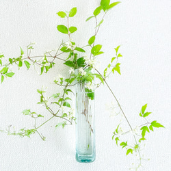 ブリキ色の角形掛花入☆ご注文前に在庫があるか「質問」でお問い合わせください 1枚目の画像