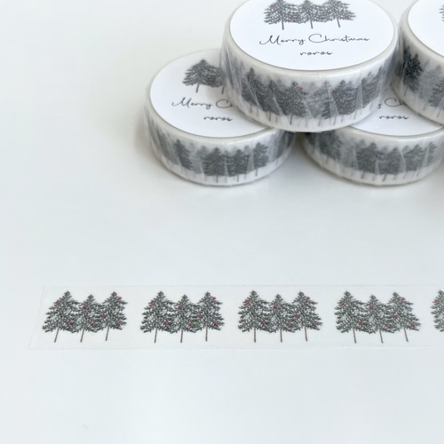 マスキングテープ クリスマス ツリー 15mm ×7m 北欧 マスキングテープ