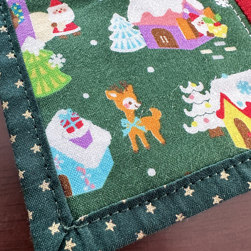 パッチワーク クリスマス ランチョンマット ハンドメイド マット 4枚セット パッチワーククリスマスランチョンマット 2枚セット ランチョンマット