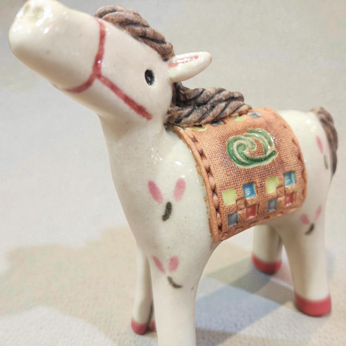 彩り鞍の白馬』 干支 午 2026 陶器 その他置物 irohagama 通販