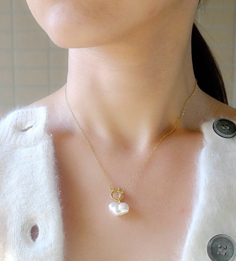 <数量限定>希少バロックパールネックレス14kgf