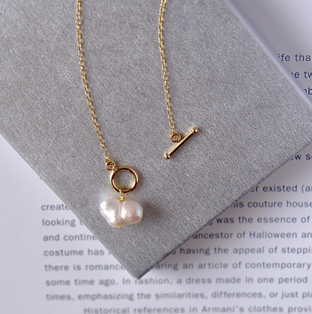 <数量限定>希少バロックパールネックレス14kgf