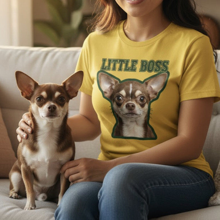 【オーダーメイド】愛犬・愛猫の写真プリントTシャツ │ 世界にひとつの思い出ギフト