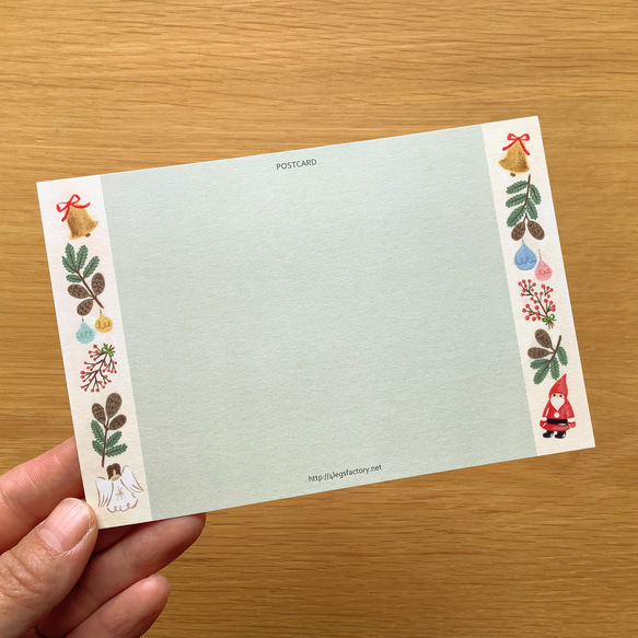 ポストカード　絵本の中のねこ（#new12 親子猫のクリスマス） 3枚目の画像