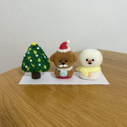 トイプードル 羊毛フェルト クリスマス 羊毛フェルト nntkmk 通販