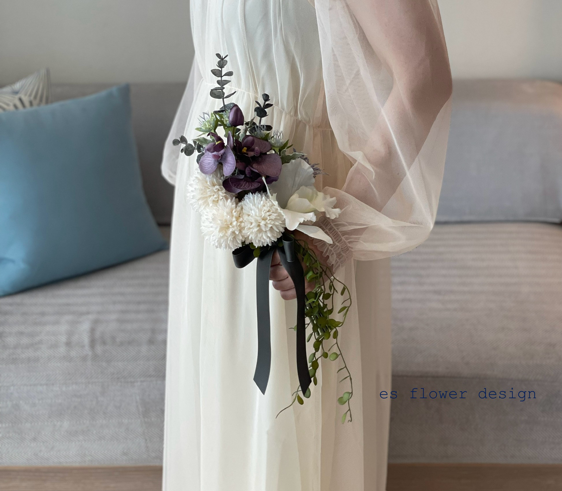 小ぶりなブーケ ウエディング/パーティーS001