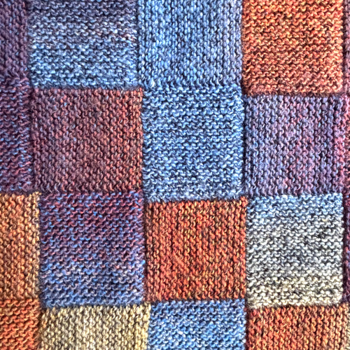 ガーター編みのブランケット ひざ掛け おくるみ 手編み MONA その他