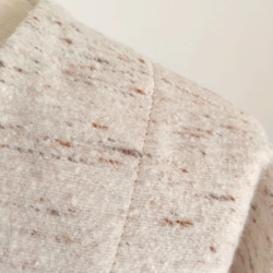 再販！× 7  新！ジャズネップコットンツイードのトップ  ナチュラル 10枚目の画像