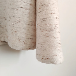 再販！× 7  新！ジャズネップコットンツイードのトップ  ナチュラル 12枚目の画像