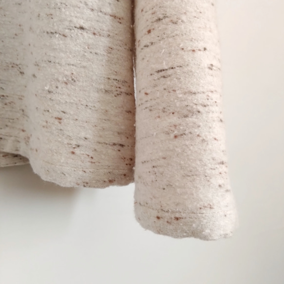 再販！× 7  新！ジャズネップコットンツイードのトップ  ナチュラル 12枚目の画像