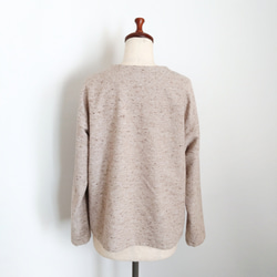 再販！× 10  新！ジャズネップコットンツイードのトップ  ベージュ 11枚目の画像
