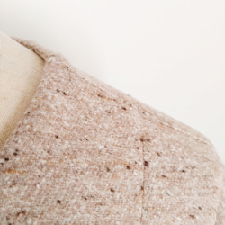 再販！× 10  新！ジャズネップコットンツイードのトップ  ベージュ 13枚目の画像