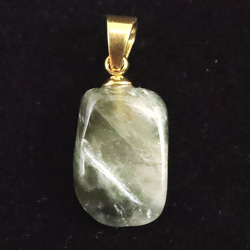 マニハール産 ヒマラヤ 水晶 ゴールドルチル クローライト入り