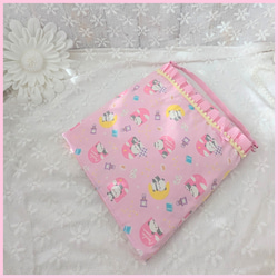 受注制作】防災頭巾カバー 背もたれ シマエナガ 防災頭巾カバー