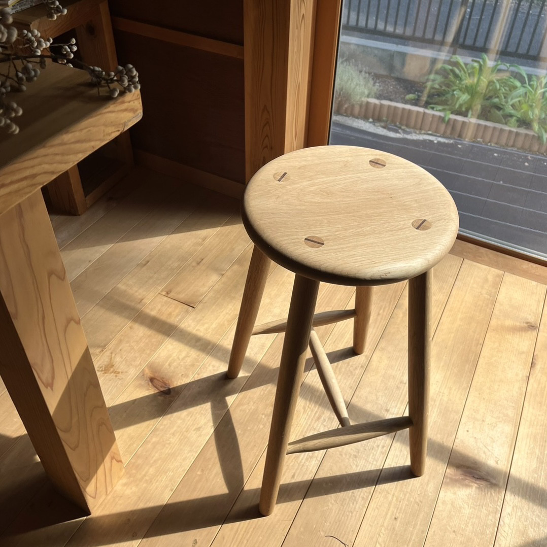 キッチンスツール　ハイスツール　ナラ