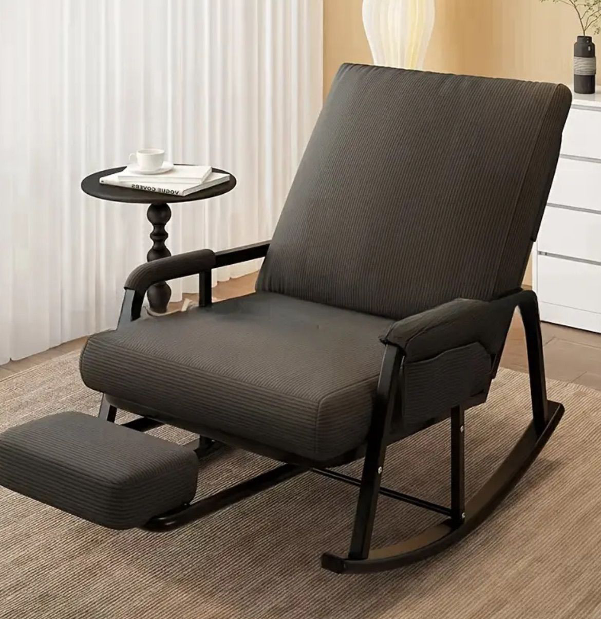 家具 ロッキングチェア インテリア 北欧 アウトドア ガーデン リラックス のんびり グライダーロッキングチェア 伸縮式