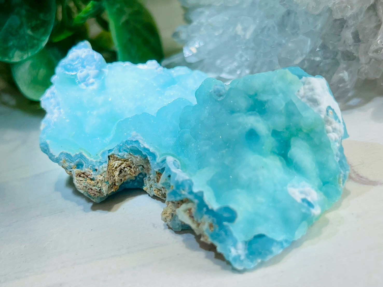 チャンスを掴む石✨　ヘミモルファイト　異極鉱　原石　ラフストーン