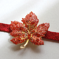 ●帯留/帯留め 楓 4枚目の画像