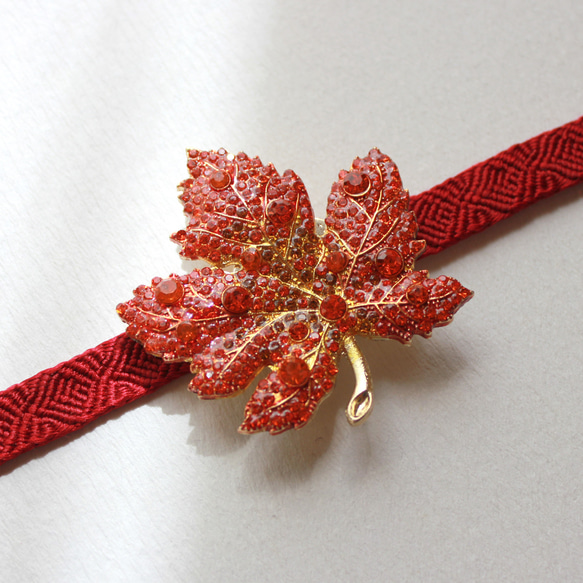 ●帯留/帯留め 楓 2枚目の画像