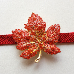●帯留/帯留め 楓 1枚目の画像