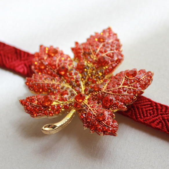 ●帯留/帯留め 楓 5枚目の画像