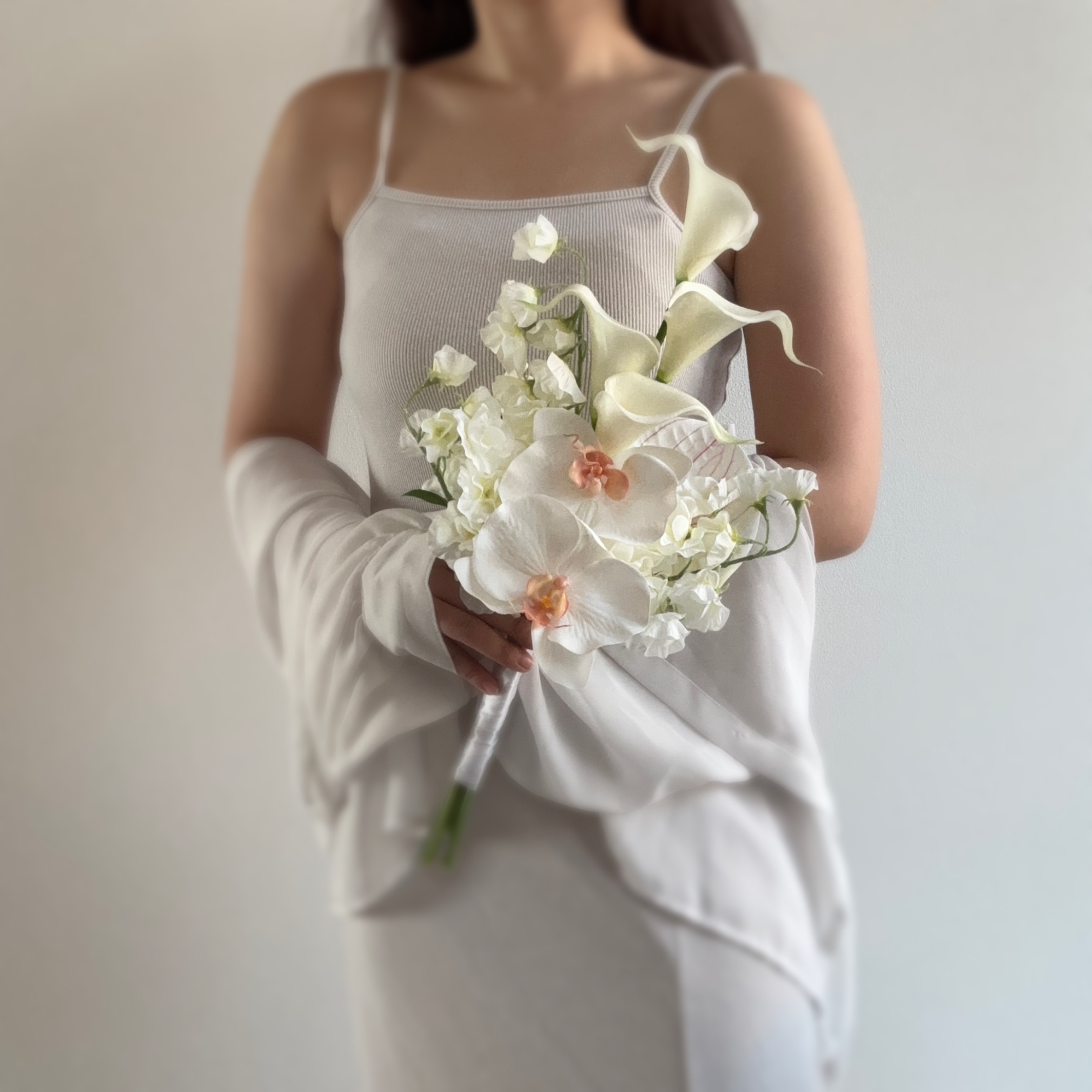 Blanca⌇﻿ アーティフィシャルフラワー クラッチブーケ 海外風 前撮り 結婚式 6,462円