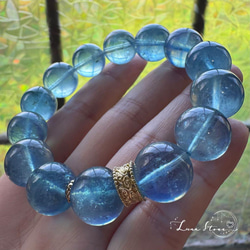 リチウムクォーツインガーデン 9.5mmアップ 天然石 ブレスレット