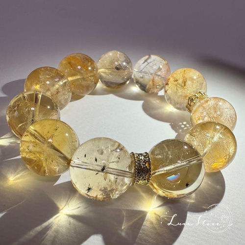 ロマネサイトインシトリン】太陽の輝きが満ちる 富と成功の天然石