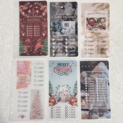 No.34 クリスマスsavingタイプ A6 saving リフィルバインダー貯金韓国