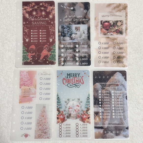 No.34 クリスマスsavingタイプ A6 saving リフィルバインダー貯金韓国