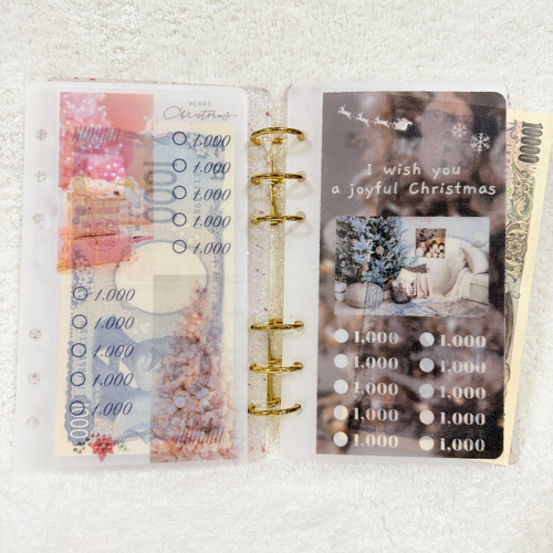 No.34 クリスマスsavingタイプ A6 saving リフィルバインダー貯金韓国