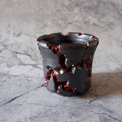 ◎3号黒溶岩鉢4 塊根植物 多肉植物 コーデックス 盆栽 植木鉢 沖縄