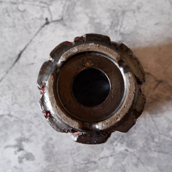 3.5号艶流紋黒Bloodyスリット鉢319　塊根植物　多肉植物　アガベ　盆栽　植木鉢　作家鉢　沖縄 7枚目の画像