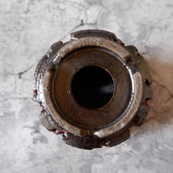 5.5号艶流紋黒Bloodyスリット鉢320　塊根植物　多肉植物　アガベ　盆栽　植木鉢　作家鉢　沖縄 7枚目の画像