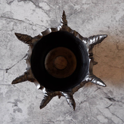 4号艶流紋黒棘マダム鉢321　塊根植物　多肉植物　アガベ　盆栽　植木鉢　作家鉢　鉢皿　沖縄 5枚目の画像