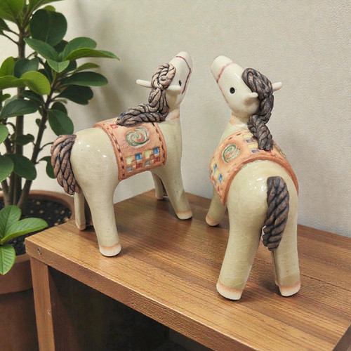 彩り鞍の黄金馬』 干支 午 2026 陶器 その他置物 irohagama 通販