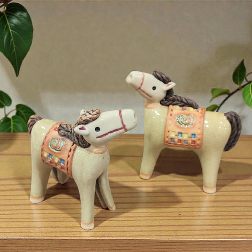 彩り鞍の黄金馬』 干支 午 2026 陶器 その他置物 irohagama 通販