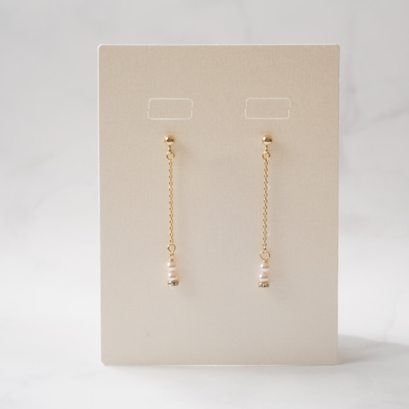 ▷新作　大人の上品　ピアス　イヤリング　14kgf　高品質　パール　華奢　ひとめぼれ新作2026 7枚目の画像